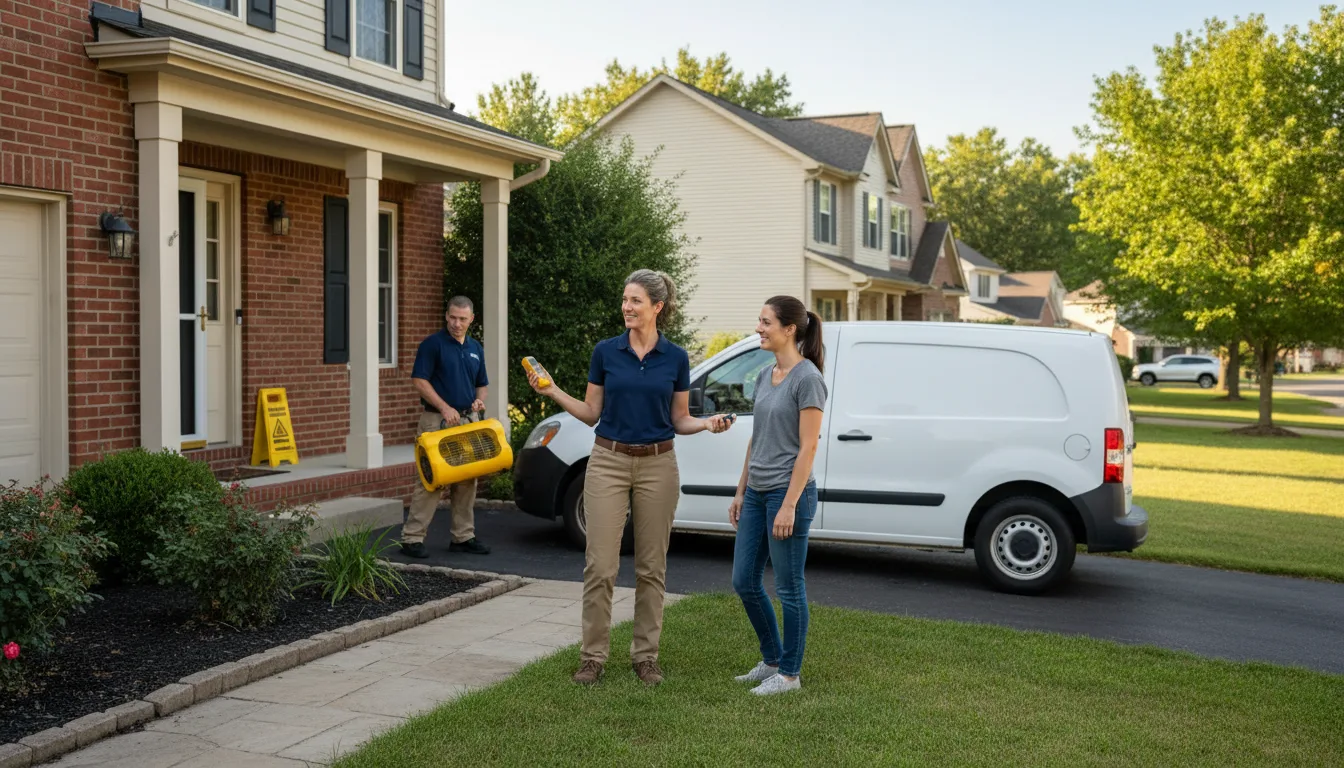 Water restoration image for Dehumidification And Cleanup Services in Clarks Hill, IN